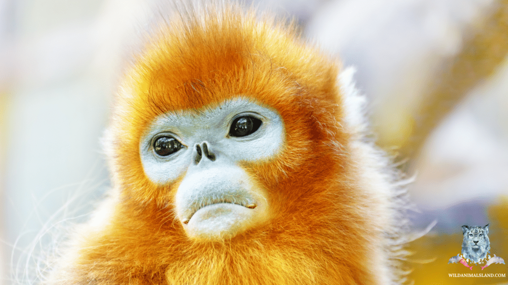 Snub-nosed monkeys (Rhinopithecus roxellana)